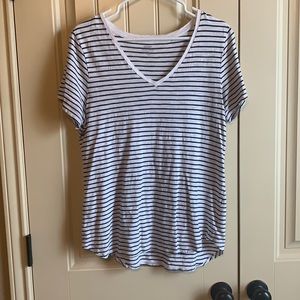 Striped v neck